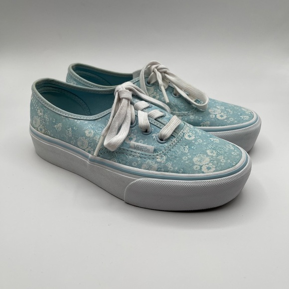 Vans Shoes - Vans Women's Light Blue Floral Sneakers